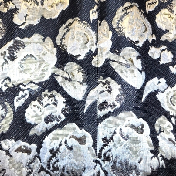 Juicy Couture Jacquard Floral Metallic Blazer Size 8 - Picture 14 of 15